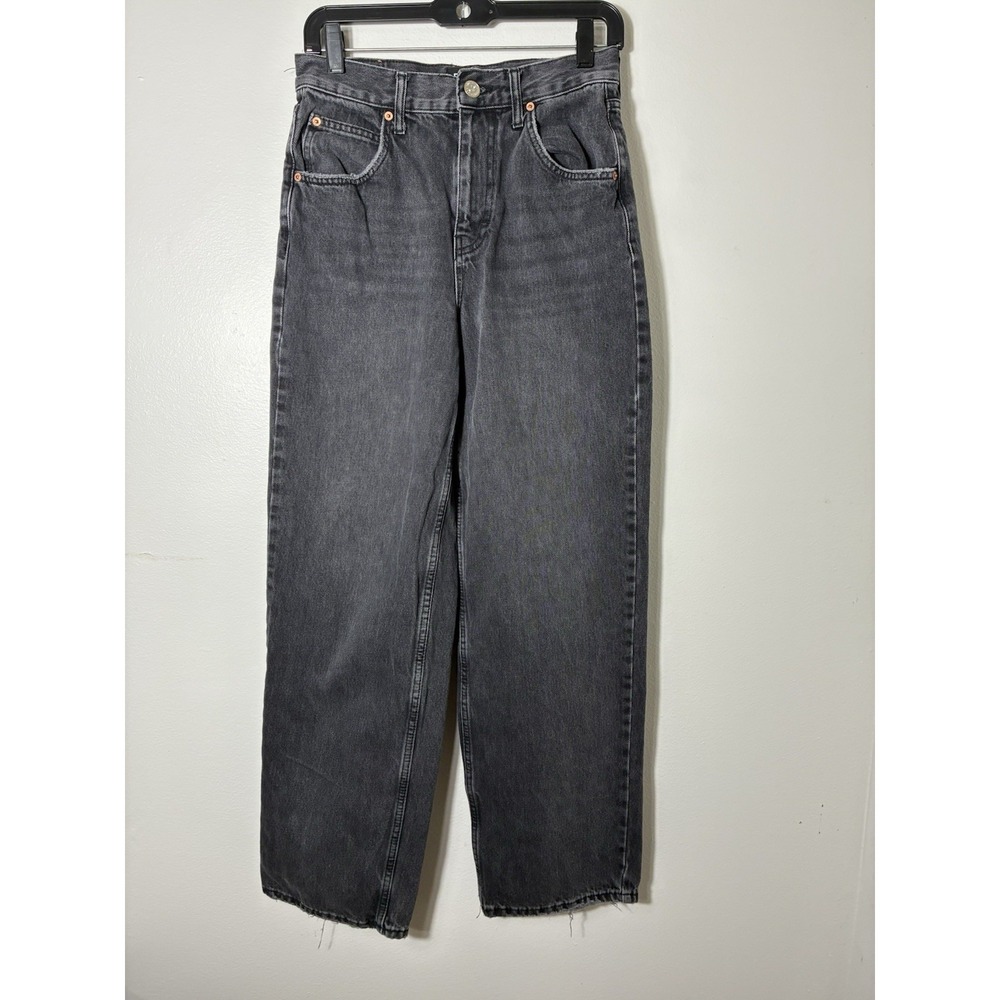 BDG Boyfriend Baggy Jeans Women's 26" Waist Black High Rise Retro Grunge